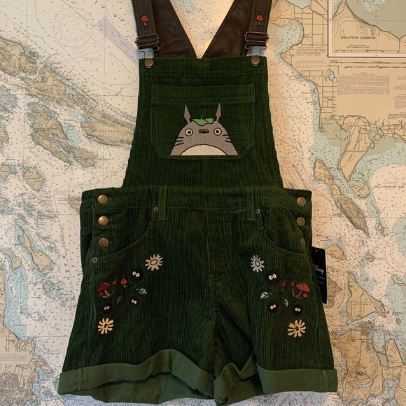 Her Universe Pants - NWT Totoro Short Overalls